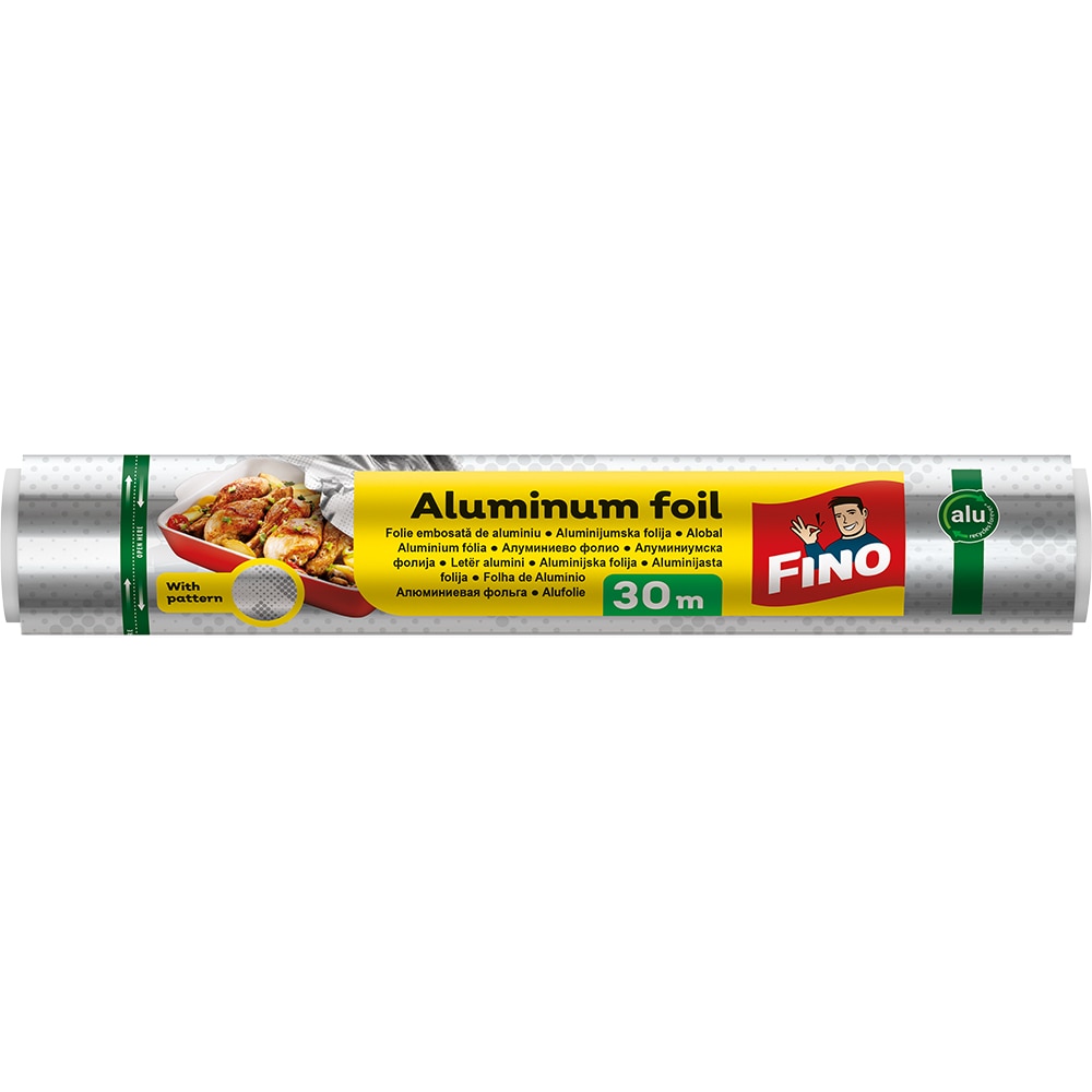 Folie alimentara din aluminiu FINO, embosata, 30 m