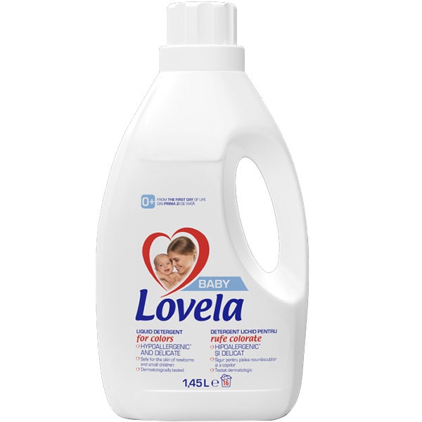 Detergent lichid LOVELA Baby Color, 1.45 l, 16 spalari