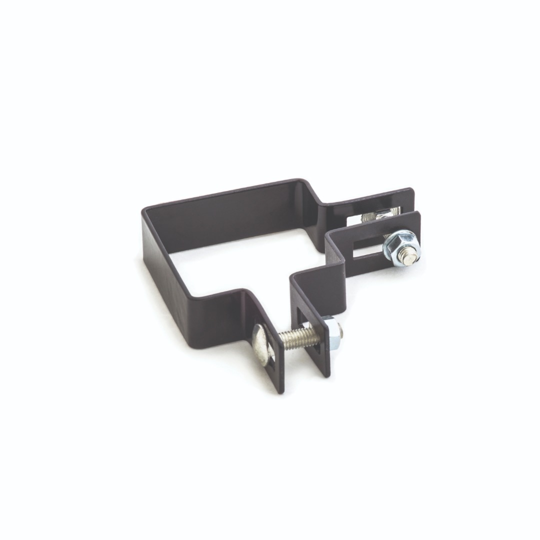 Clema prindere colturi porti, negru, 7 x 7 x 2.5 cm  Polbram