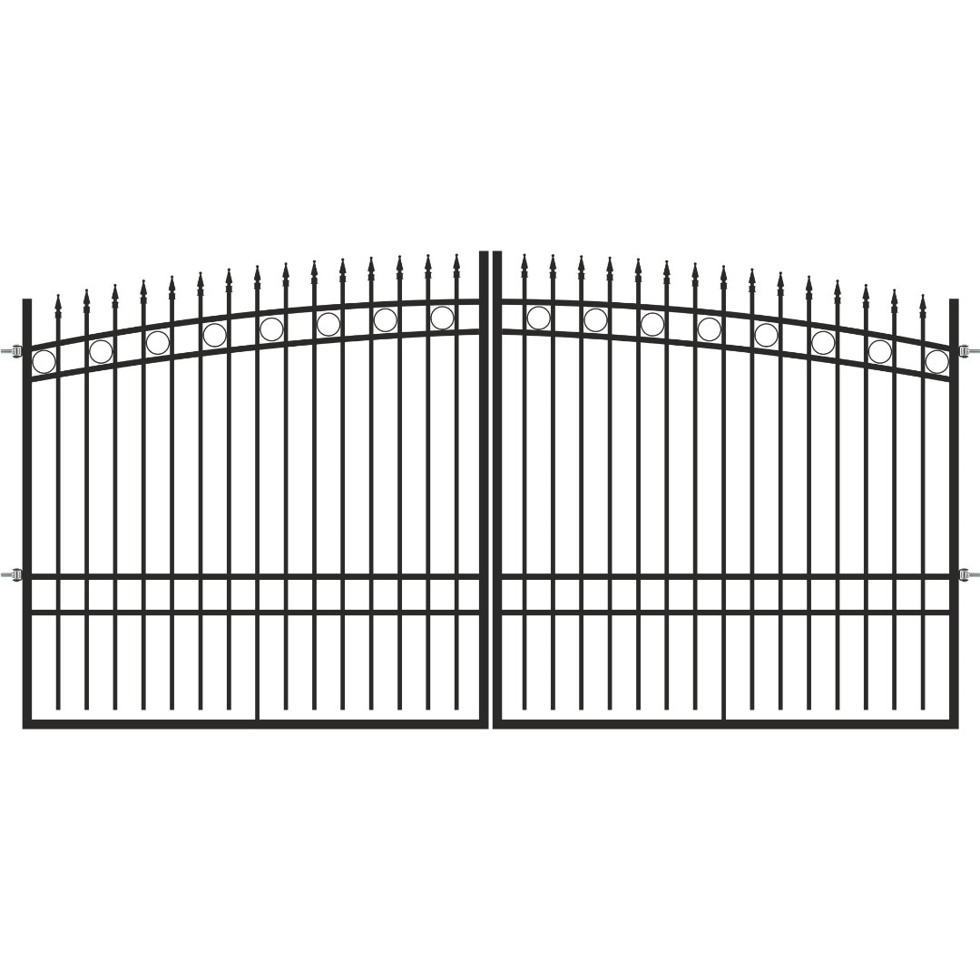 Poarta auto Frida, metal, 300 x 180 cm, deschidere batanta • Polbram 