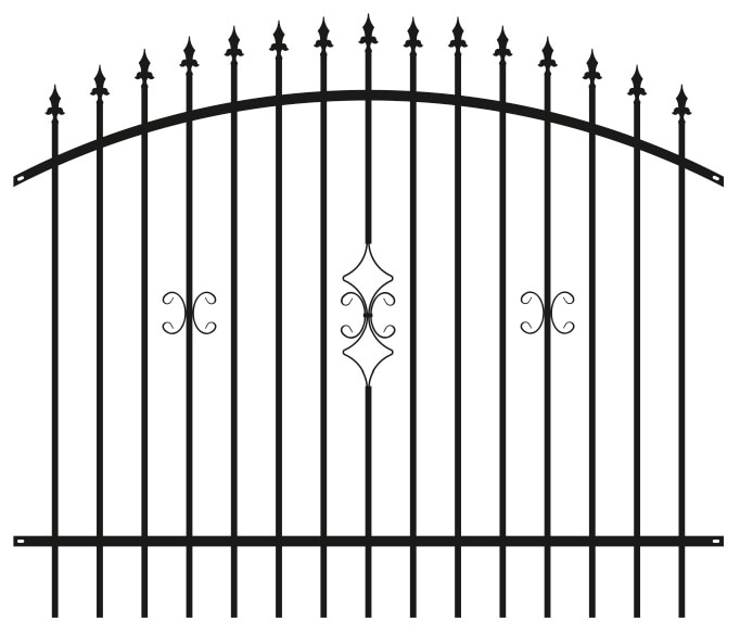 Panou gard Polo, metal, 200 x 150 cm  Polbram