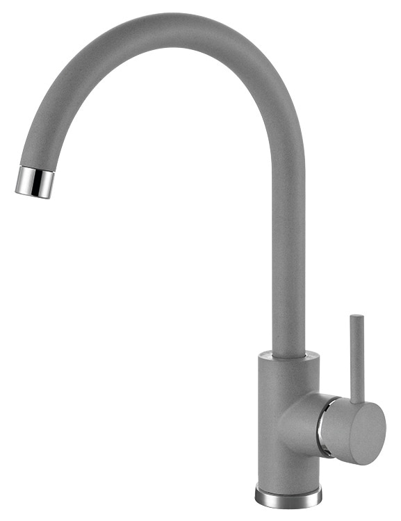 Set chiuveta bucatarie compozit si baterie, reversibila, Rock 130, 78 x 48 cm Alveus