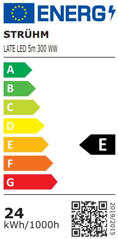 Banda LED SMD Struhm, 24W, 2100lm, 5m, IP20, alb cald
