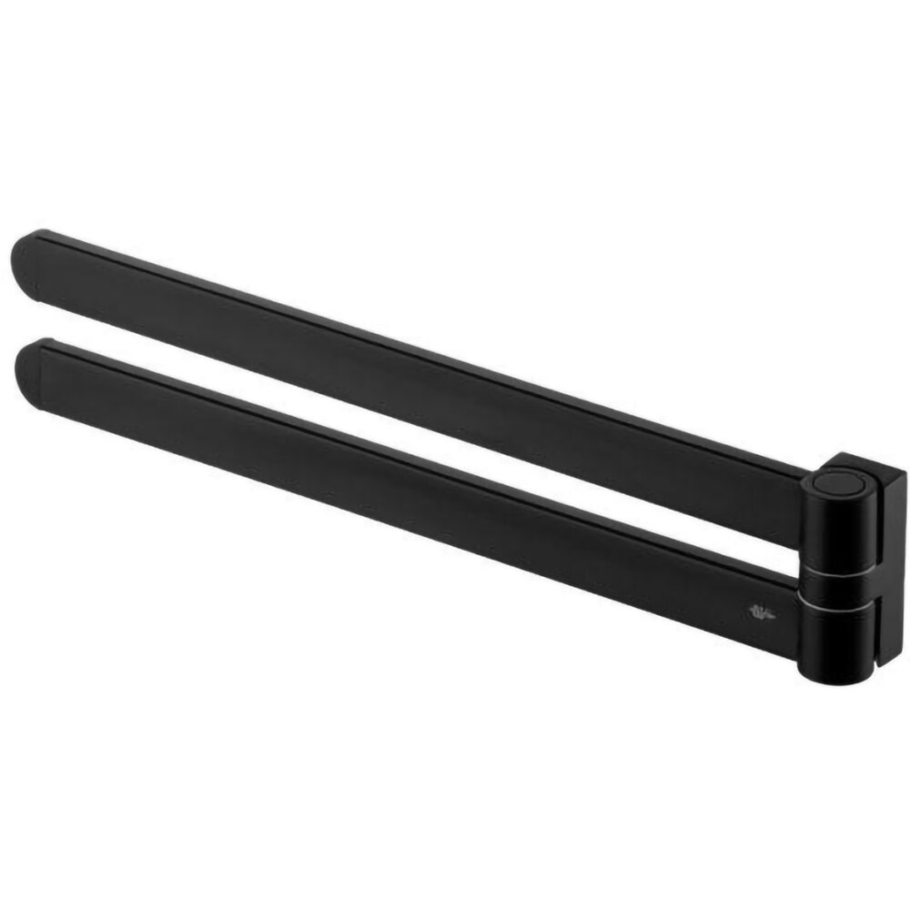 Suport prosop dublu BISK Futura 02968, 42 cm, negru