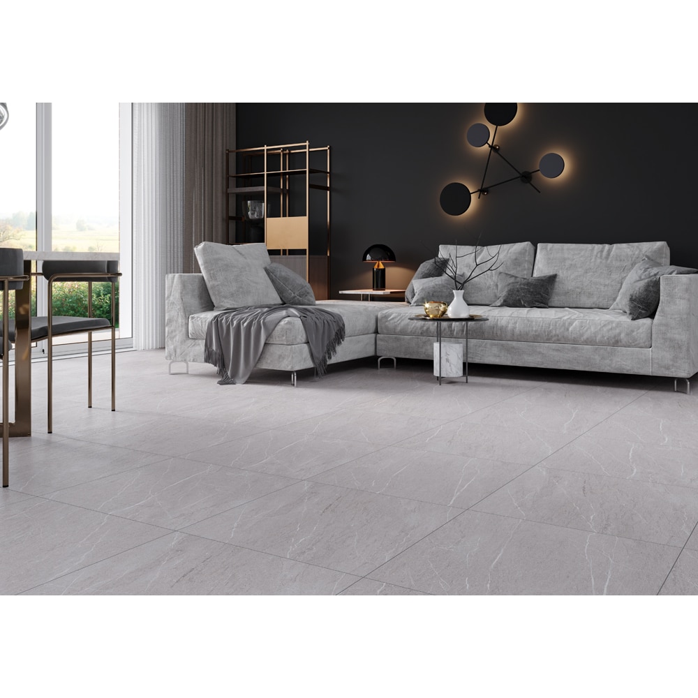 Gresie interior/exterior Cersanit Athens, 60 x 60 cm, 1.07 mp/cutie, gri deschis