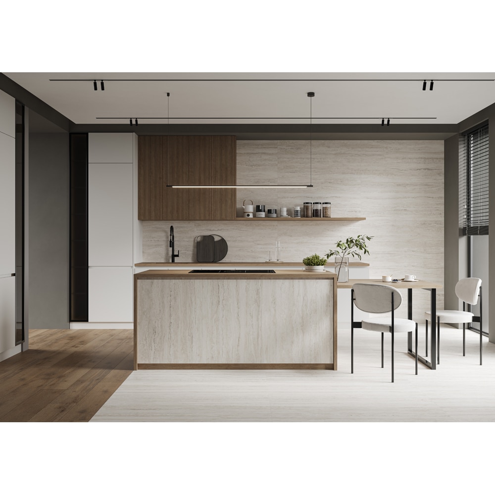 Gresie interior/exterior Cersanit Travertin Soul, 120 x 60 cm, 1.43 mp/cutie, bej