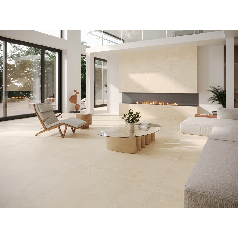 Gresie interior/exterior Cersanit Winter Shadow, 120 x 60 cm, 1.43 mp/cutie, bej