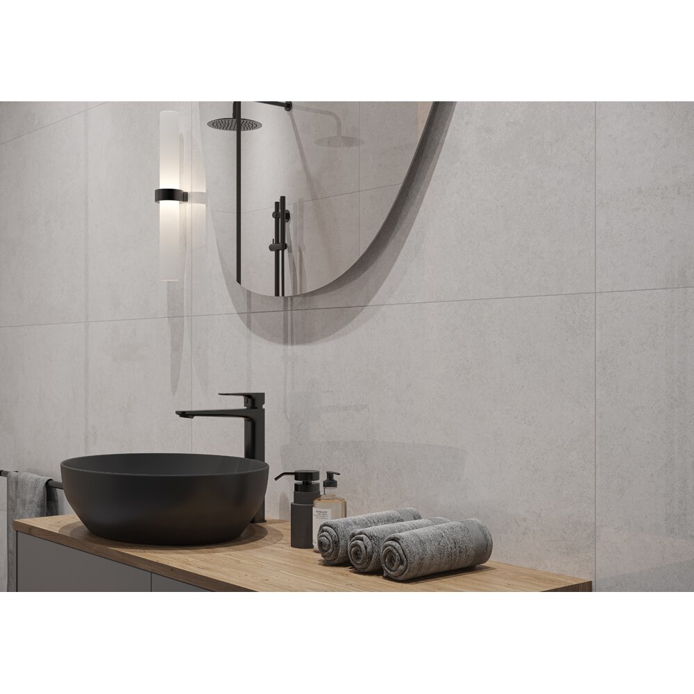 Gresie interior/exterior CERSANIT Sasirio Grey Polished Rect, 60 x 120 cm, 8.5 mm, 1.44m2/cutie, PEI 3