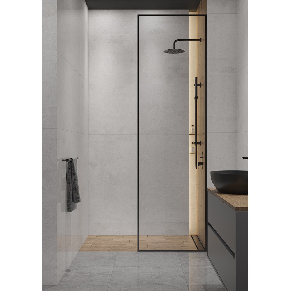 Gresie interior/exterior CERSANIT Sasirio Grey Polished Rect, 60 x 120 cm, 8.5 mm, 1.44m2/cutie, PEI 3
