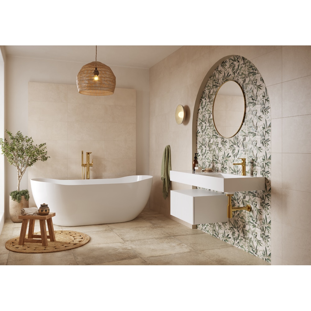 Gresie interior/exterior Cersanit Umbria Rustic, 60 x 30 cm, 1.25 mp/cutie, crem