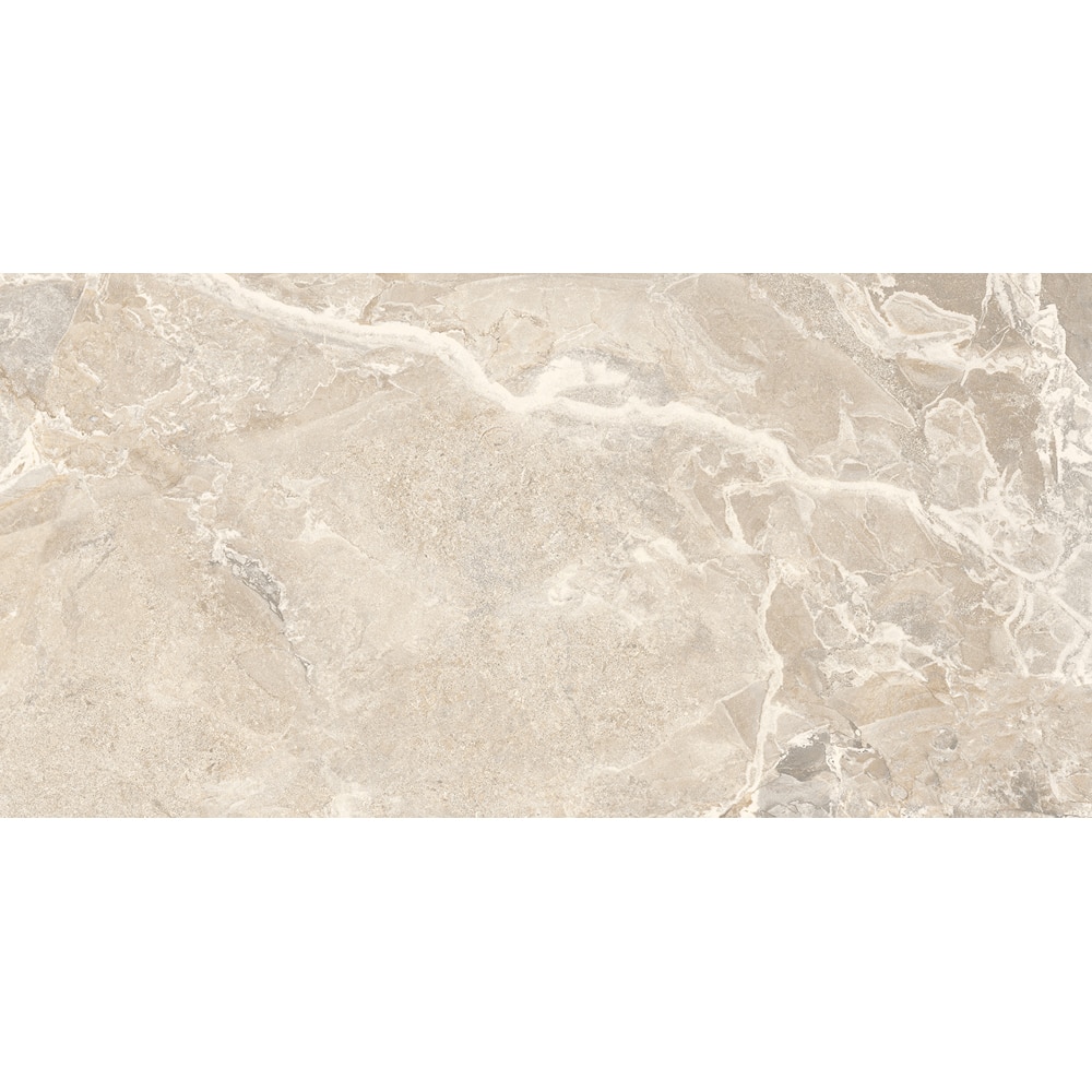 Gresie interior/exterior CERSANIT Vilroy Cream Matt Brushed Rect, 59.8 x 119.8 cm, 8 mm, 1.43m2/cutie, PEI 4
