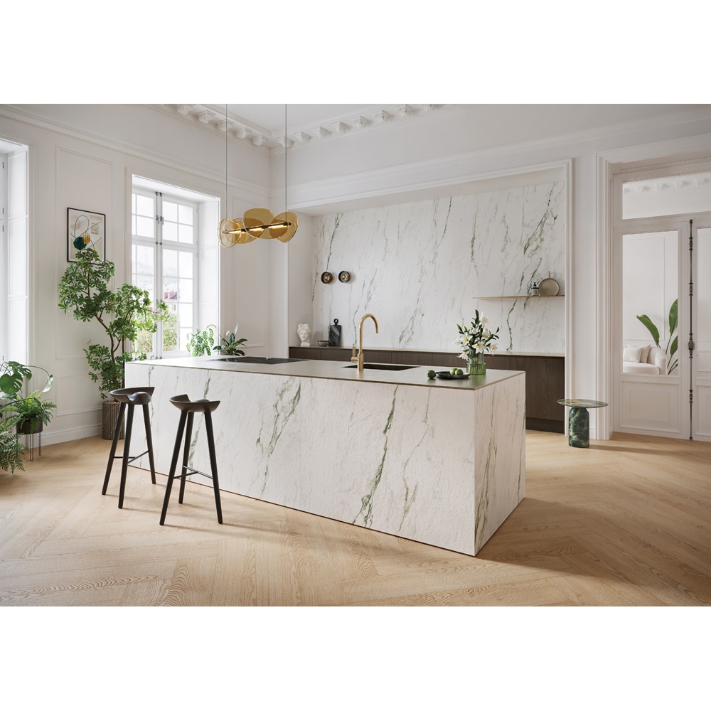 Gresie interior/exterior CERSANIT Minelli White Matt Rect, 59.8 x 119.8 cm, 8 mm, 1.43m2/cutie, PEI 5