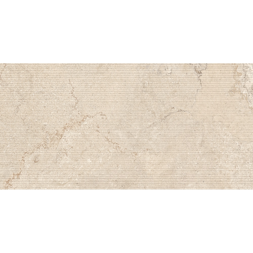 Gresie interior/exterior CERSANIT Povolaro Beige Str Matt Rect, 59.8 x 119.8 cm, 8 mm, 1.43m2/cutie, PEI 4