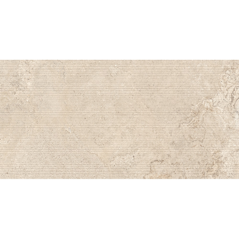 Gresie interior/exterior CERSANIT Povolaro Beige Str Matt Rect, 59.8 x 119.8 cm, 8 mm, 1.43m2/cutie, PEI 4