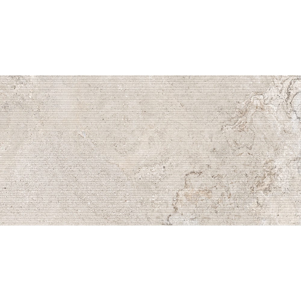 Gresie interior/exterior CERSANIT Povolaro Light Grey Str Matt Rect, 59.8 x 119.8 cm, 8 mm, 1.43m2/cutie, PEI 4