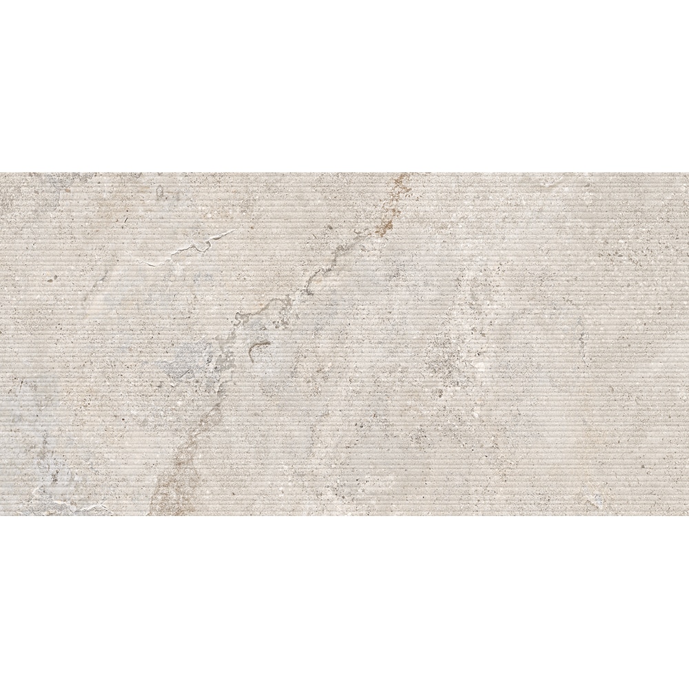 Gresie interior/exterior CERSANIT Povolaro Light Grey Str Matt Rect, 59.8 x 119.8 cm, 8 mm, 1.43m2/cutie, PEI 4