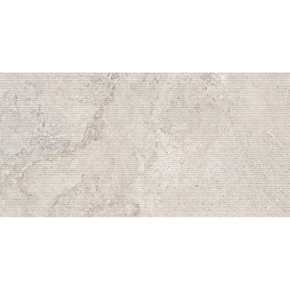 Gresie interior/exterior CERSANIT Povolaro Light Grey Str Matt Rect, 59.8 x 119.8 cm, 8 mm, 1.43m2/cutie, PEI 4