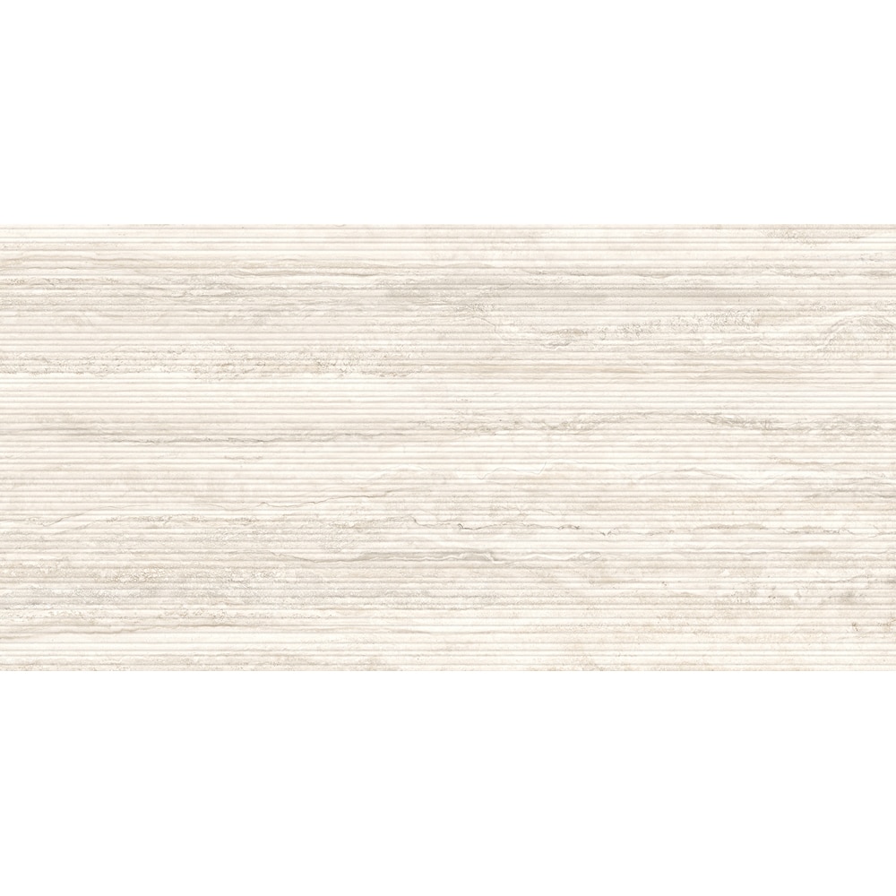 Gresie interior/exterior CERSANIT Liv Travertino Classico Cream Str Matt Rect, 59.8 x 119.8 cm, 8 mm, 1.43m2/cutie, PEI 4