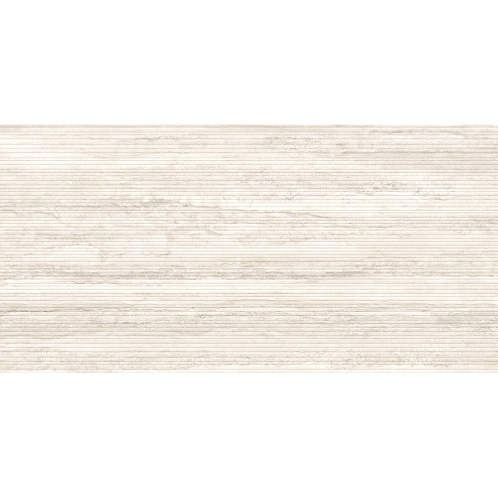 Gresie interior/exterior CERSANIT Liv Travertino Classico Cream Str Matt Rect, 59.8 x 119.8 cm, 8 mm, 1.43m2/cutie, PEI 4