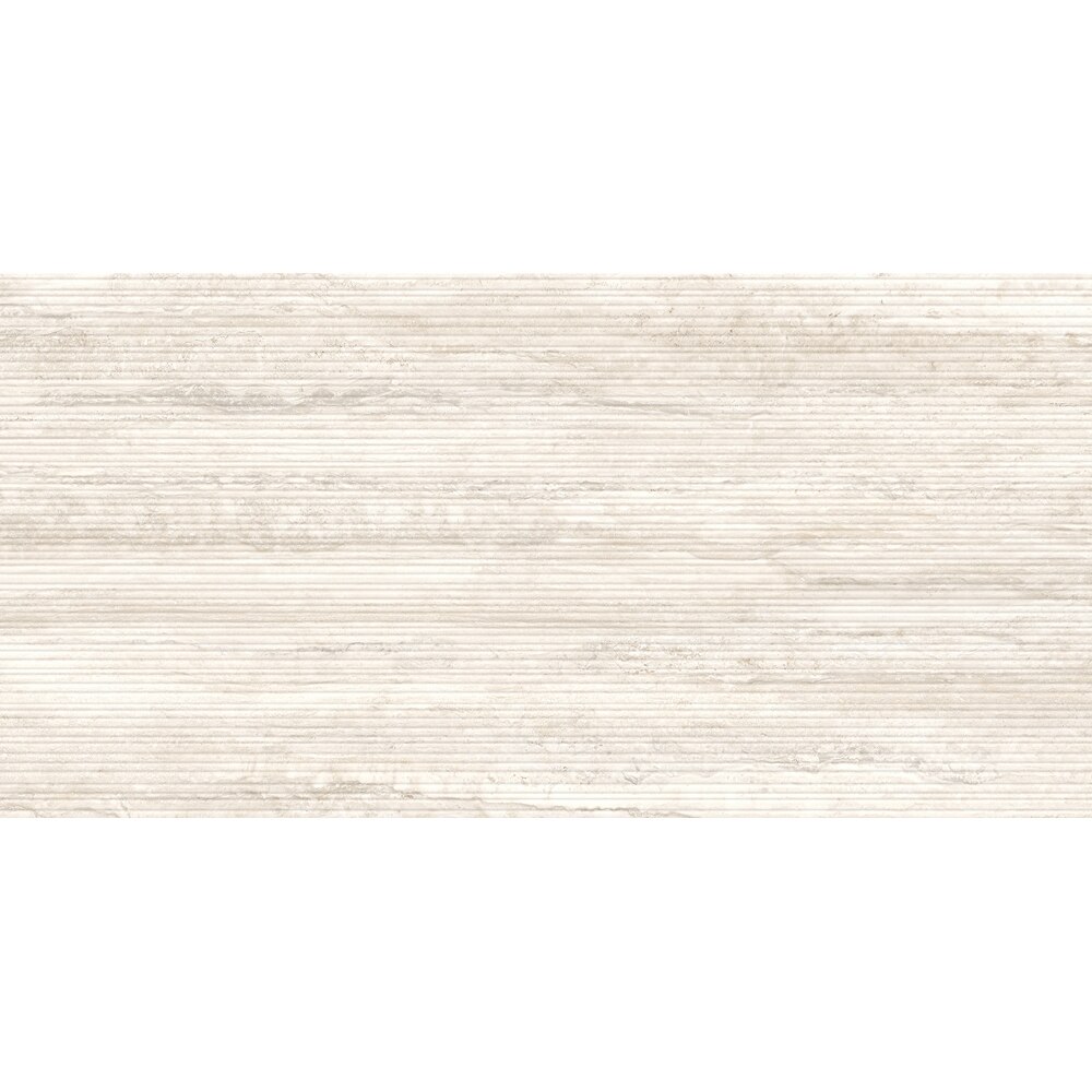 Gresie interior/exterior CERSANIT Liv Travertino Classico Cream Str Matt Rect, 59.8 x 119.8 cm, 8 mm, 1.43m2/cutie, PEI 4