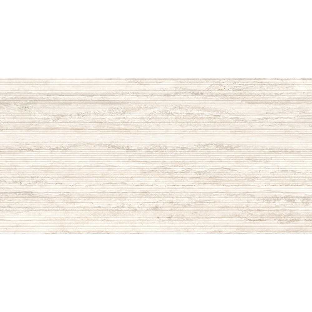 Gresie interior/exterior CERSANIT Liv Travertino Classico Cream Str Matt Rect, 59.8 x 119.8 cm, 8 mm, 1.43m2/cutie, PEI 4