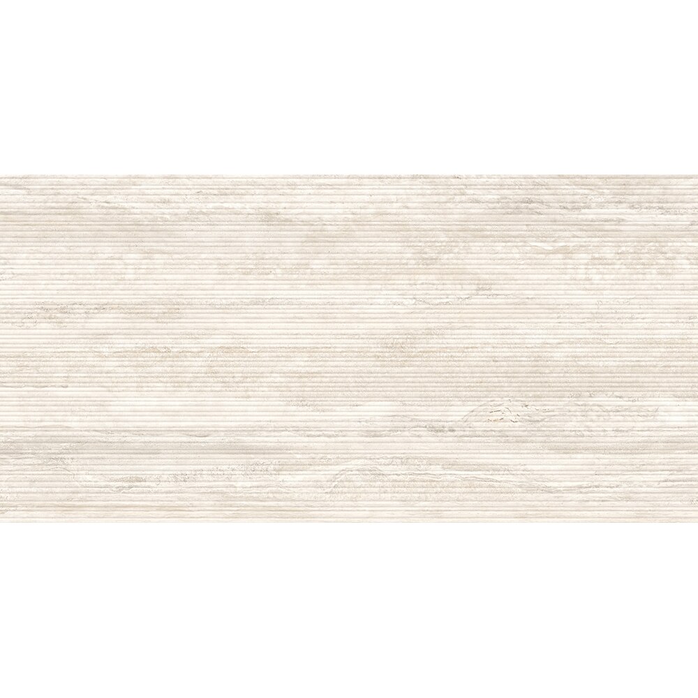 Gresie interior/exterior CERSANIT Liv Travertino Classico Cream Str Matt Rect, 59.8 x 119.8 cm, 8 mm, 1.43m2/cutie, PEI 4