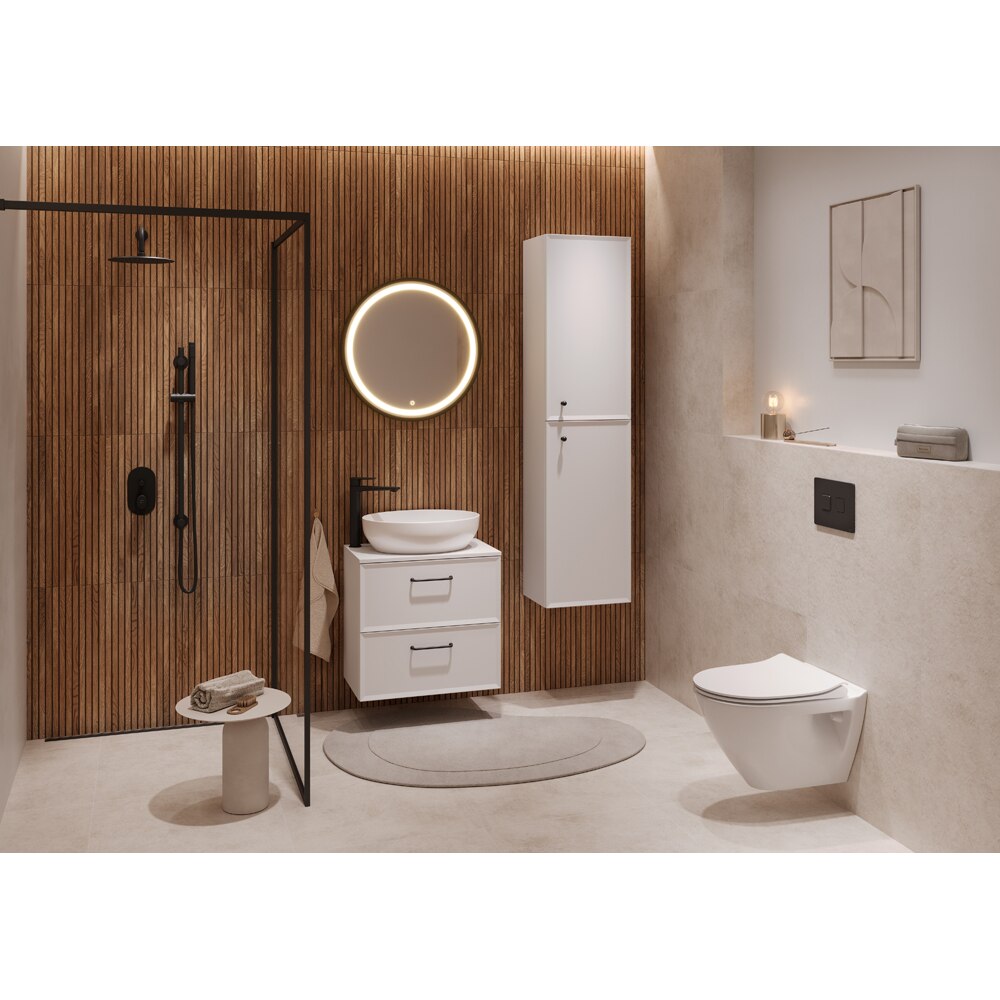 Masca lavoar CERSANIT Mille, 2 sertare, 60 x 45 x 57 cm, alb