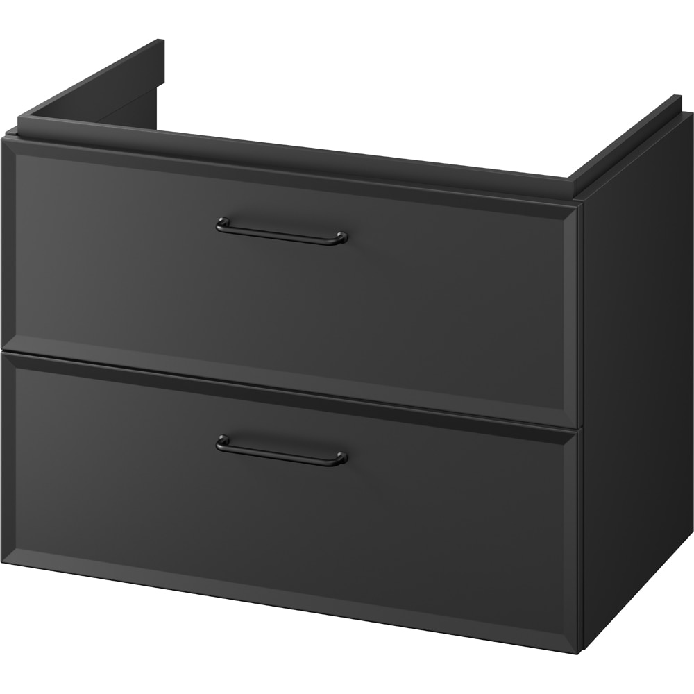 Masca lavoar CERSANIT Mille, 2 sertare, 80 x 45 x 57 cm, negru