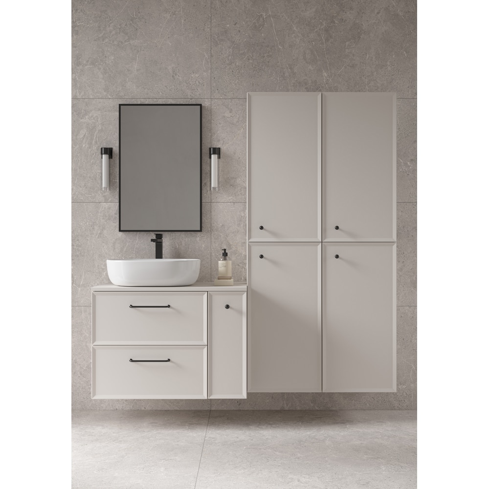 Dulap baie CERSANIT Mille, 2 usi, 40 x 30 x 160 cm, alb