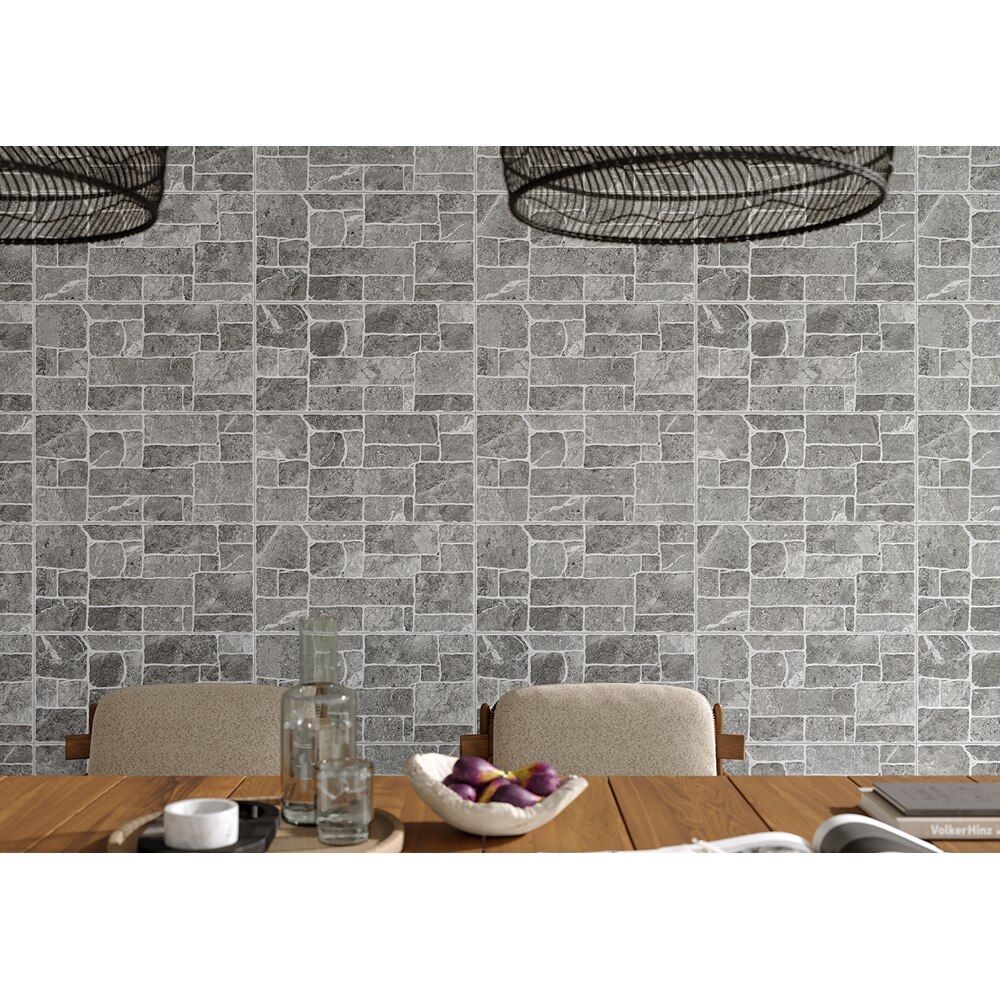 Gresie interior/exterior CERSANIT Renzo Grey Matt, 29.8 x 59.8 cm, 8 mm, 1.6m2/cutie, PEI 4