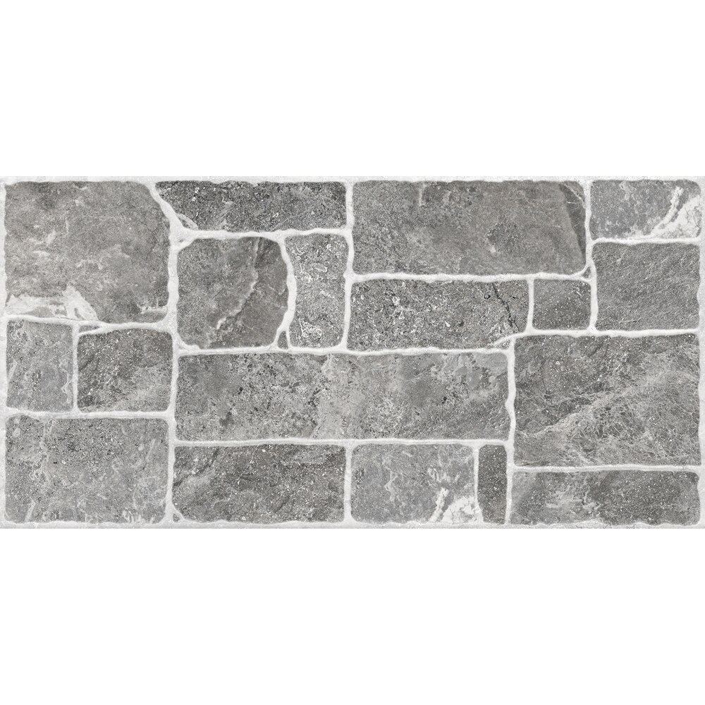 Gresie interior/exterior CERSANIT Renzo Grey Matt, 29.8 x 59.8 cm, 8 mm, 1.6m2/cutie, PEI 4