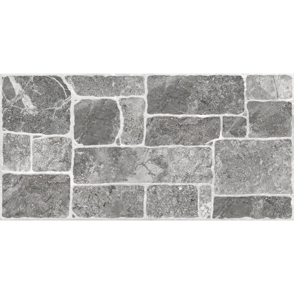 Gresie interior/exterior CERSANIT Renzo Grey Matt, 29.8 x 59.8 cm, 8 mm, 1.6m2/cutie, PEI 4