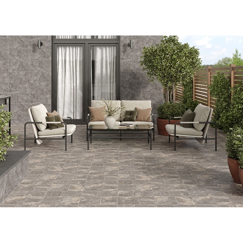Gresie interior/exterior CERSANIT Magnus Brown Matt, 29.8 x 59.8 cm, 8 mm, 1.6m2/cutie