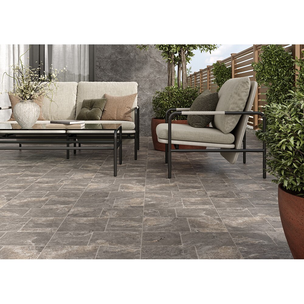 Gresie interior/exterior CERSANIT Magnus Brown Matt, 29.8 x 59.8 cm, 8 mm, 1.6m2/cutie