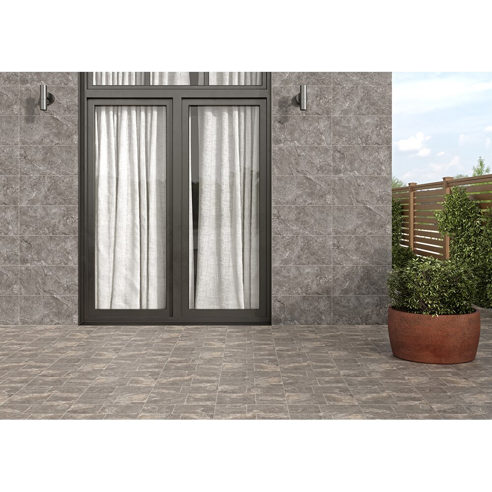 Gresie interior/exterior CERSANIT Magnus Brown Matt, 29.8 x 59.8 cm, 8 mm, 1.6m2/cutie