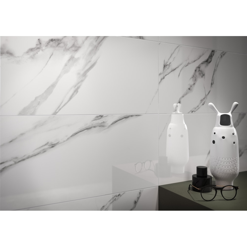 Fraianta interior Cersanit Special Marble Stone, 29.8 x 59.8 cm, 1.25 mp/cutie, alb