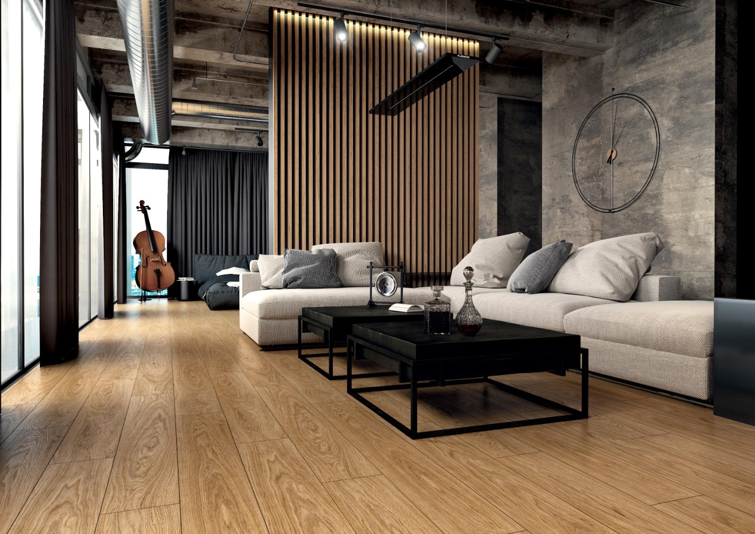 Parchet laminat 10 mm, maro, acoperire per cutie 1.67 mp, AC6, HDF, Swiss Krono