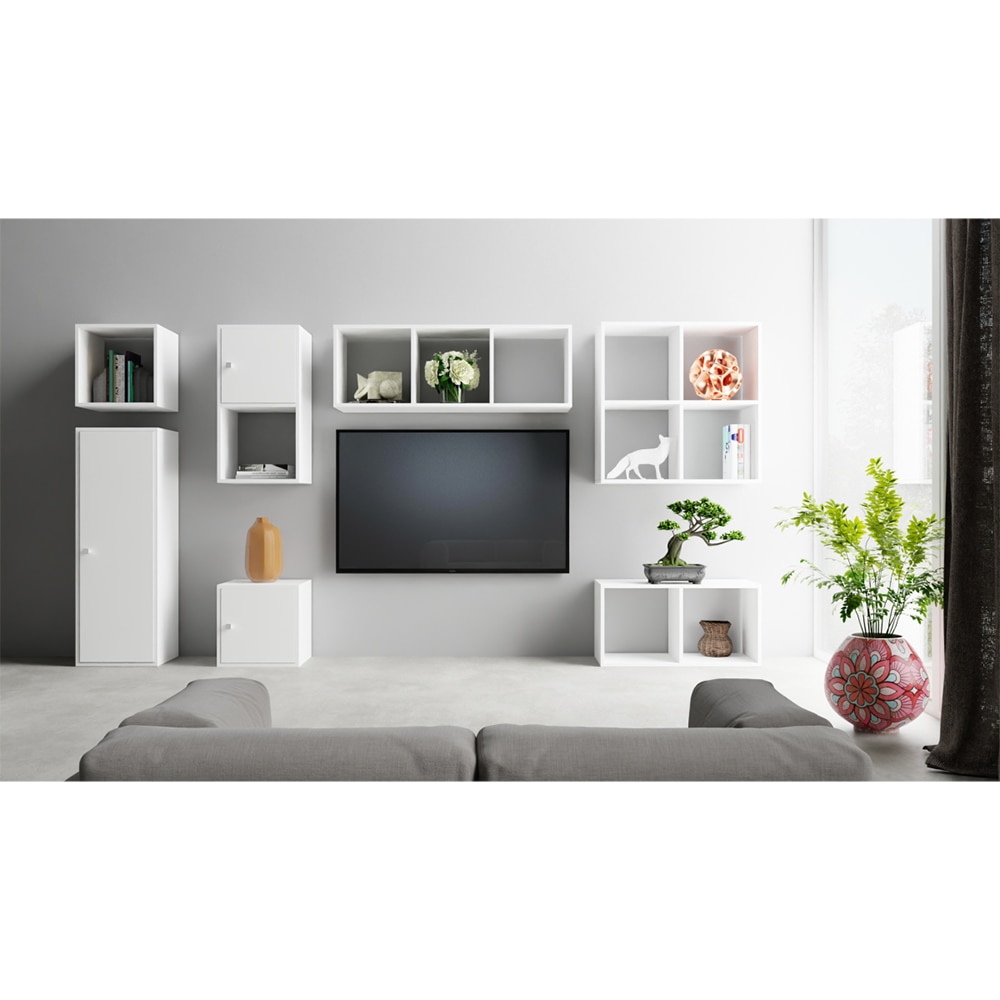 Etajera 04 VIGO, 106.9 x 32.5 x 36.7 cm, PAL, alb