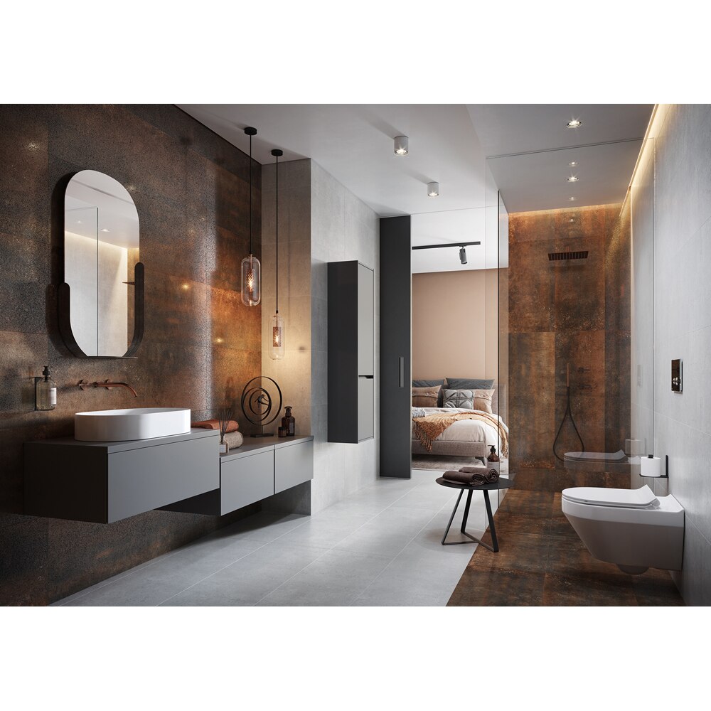 Gresie interior/exterior CERSANIT Dern Copper Rust Lappato, 59.8 x 119.8 cm, 8 mm, 1.43m2/cutie, PEI 3