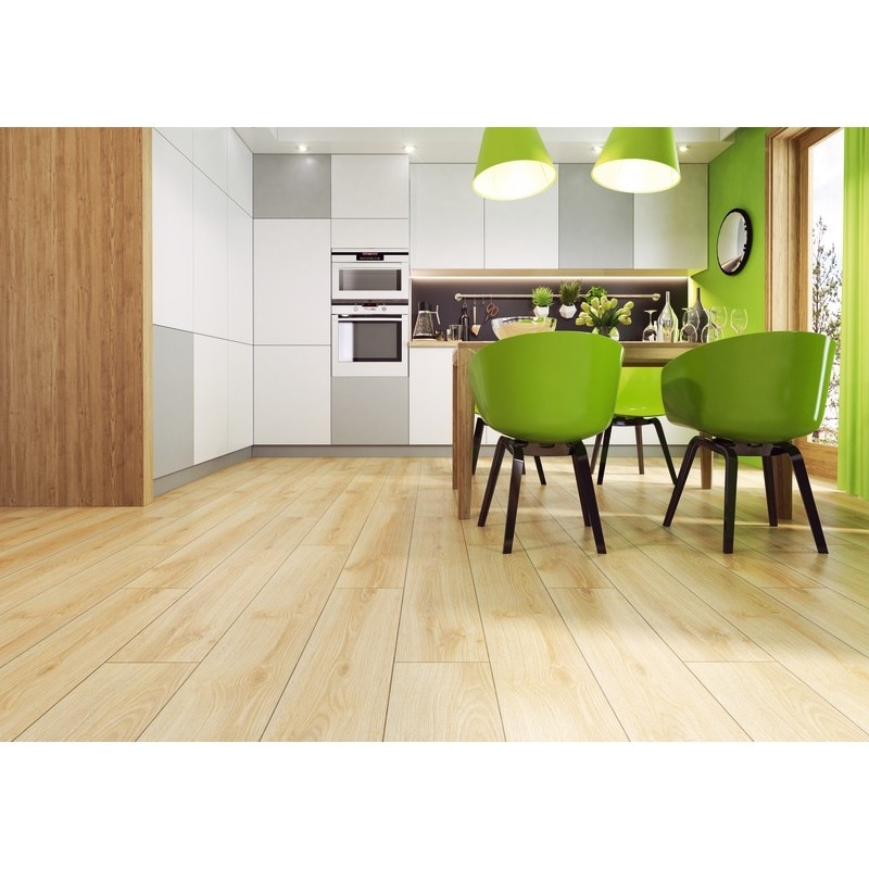 Parchet laminat 12 mm, stejar, acoperire per cutie 1.293 mp, AC5, HDF Goldline