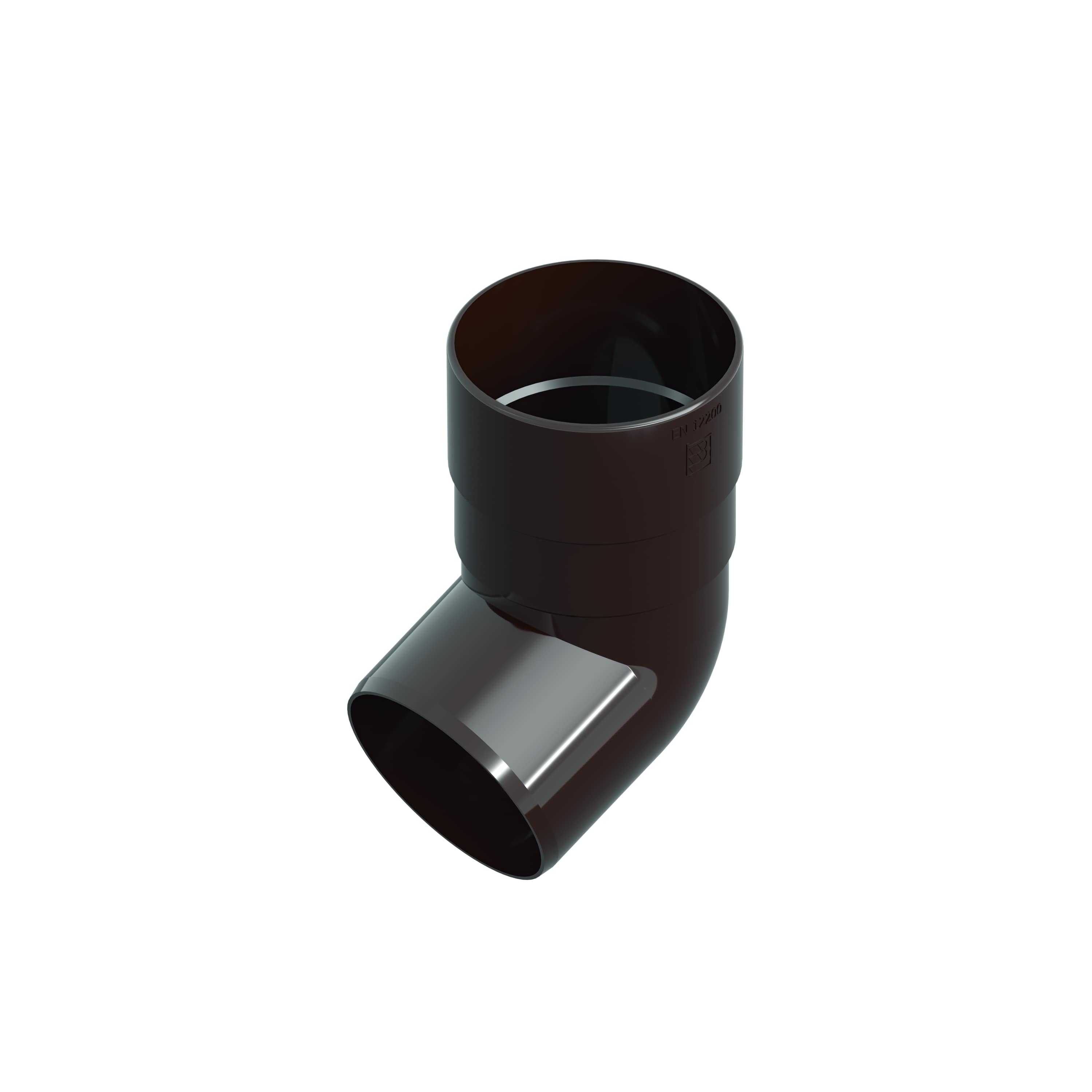 Cot PVC, imbinare burlane jgheaburi, maro, 80 mm, 17 cm, 67.5 gr  Bravo