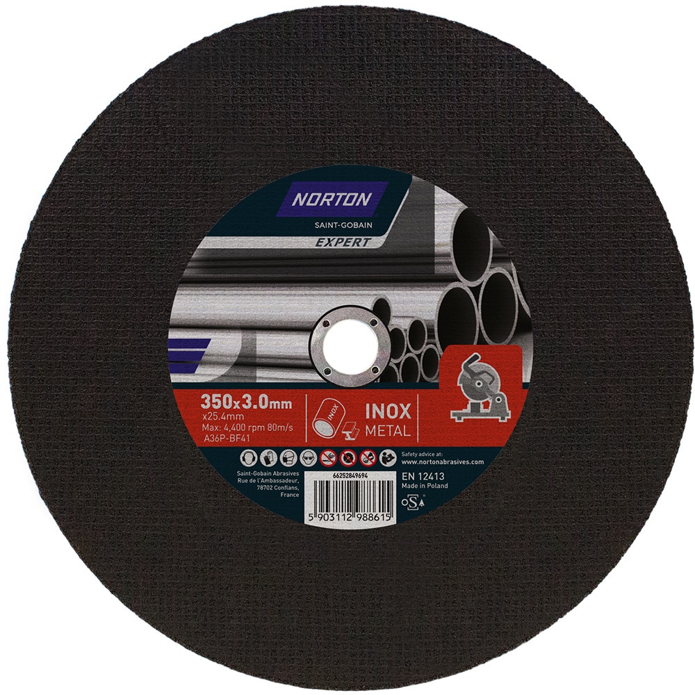 Disc debitare polizor NORTON Expert, 350 x 3 x 25 mm, oxid de aluminiu, maro