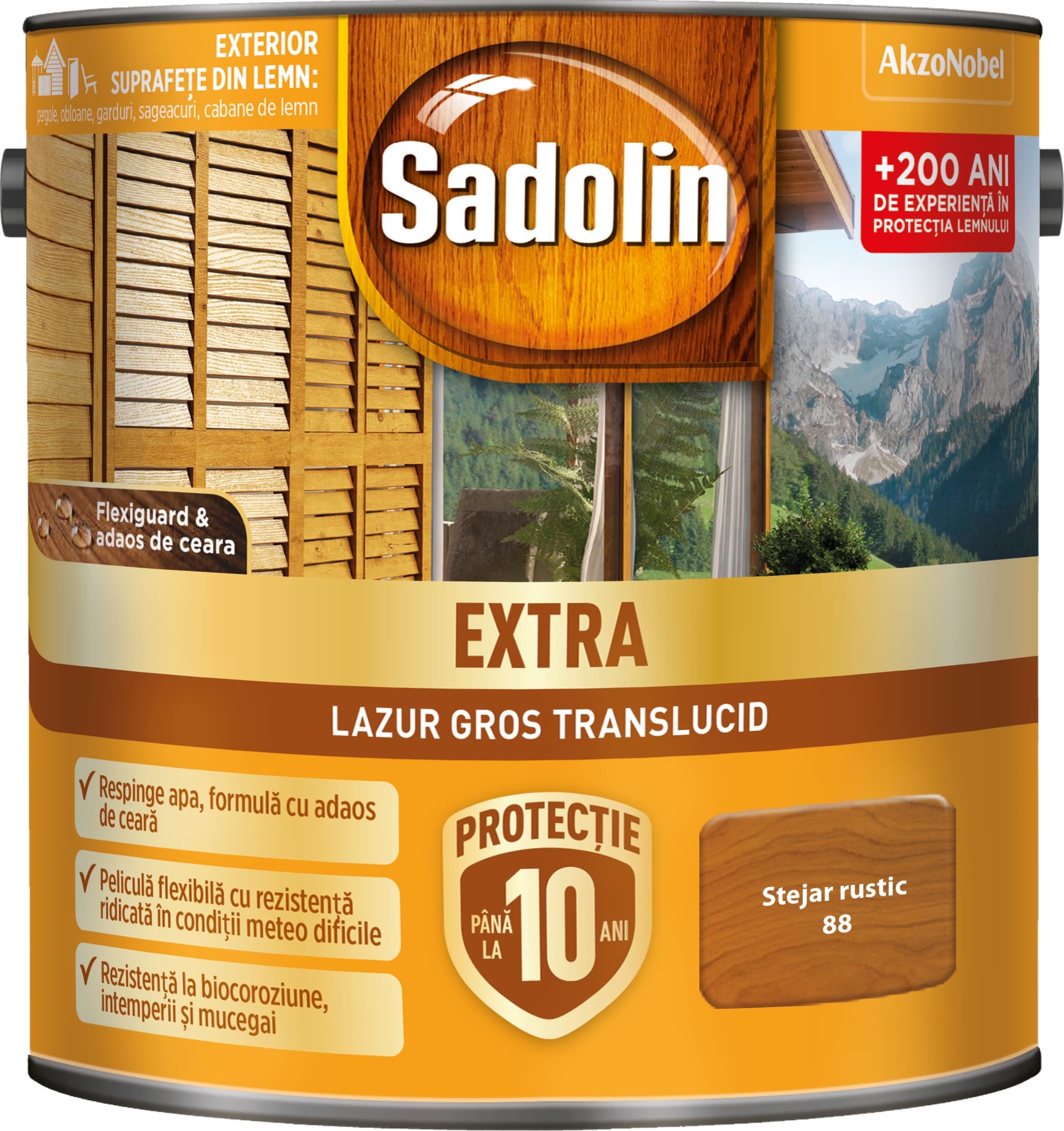 Lazura pentru lemn, stejar rustic, 5 l • Sadolin