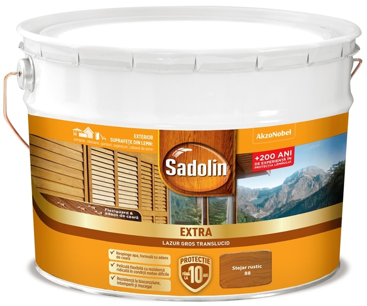 Lazura pentru lemn, stejar rustic, 10 l • Sadolin