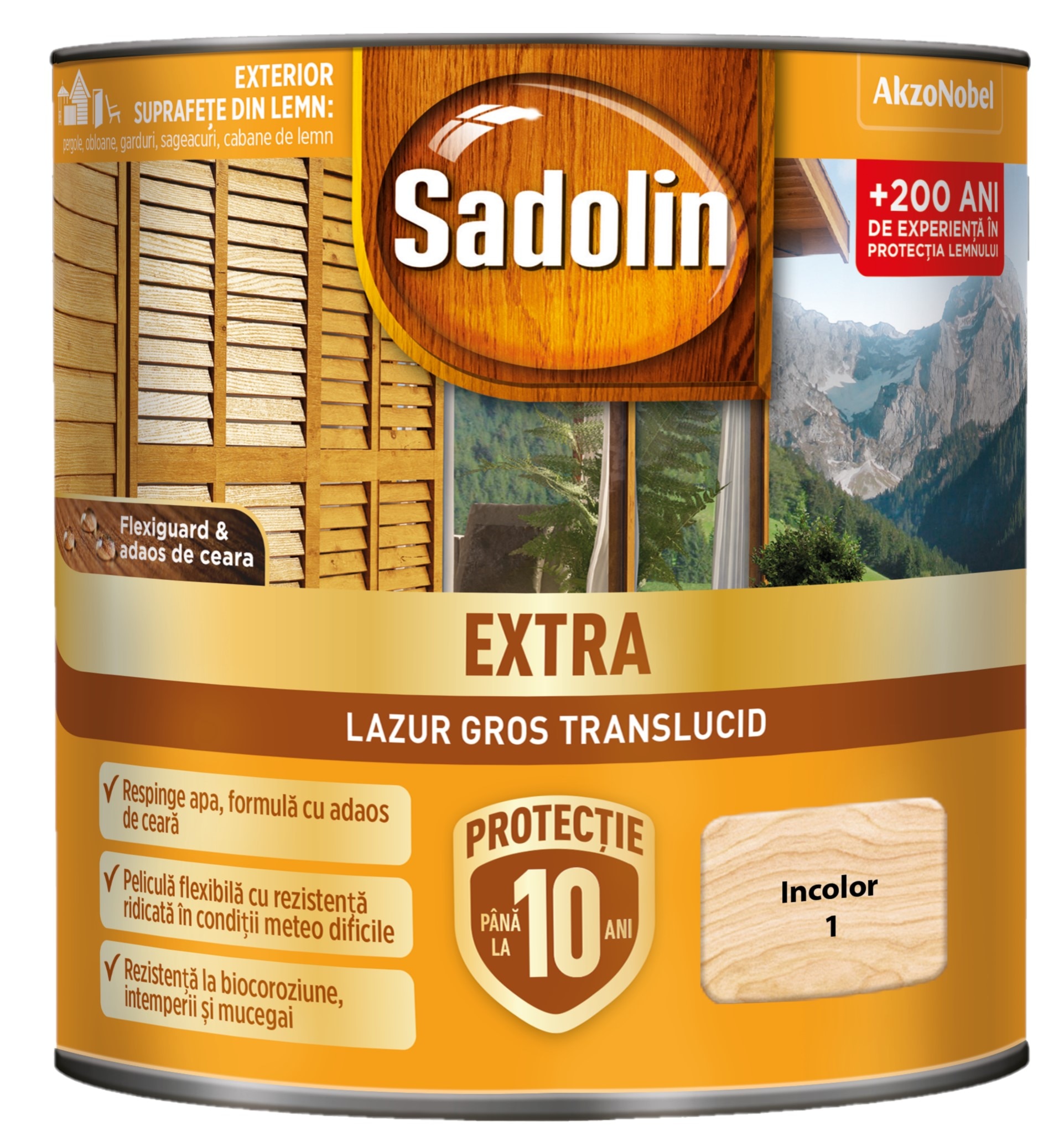 Lazura pentru lemn, incolor, 0.75 l • Sadolin