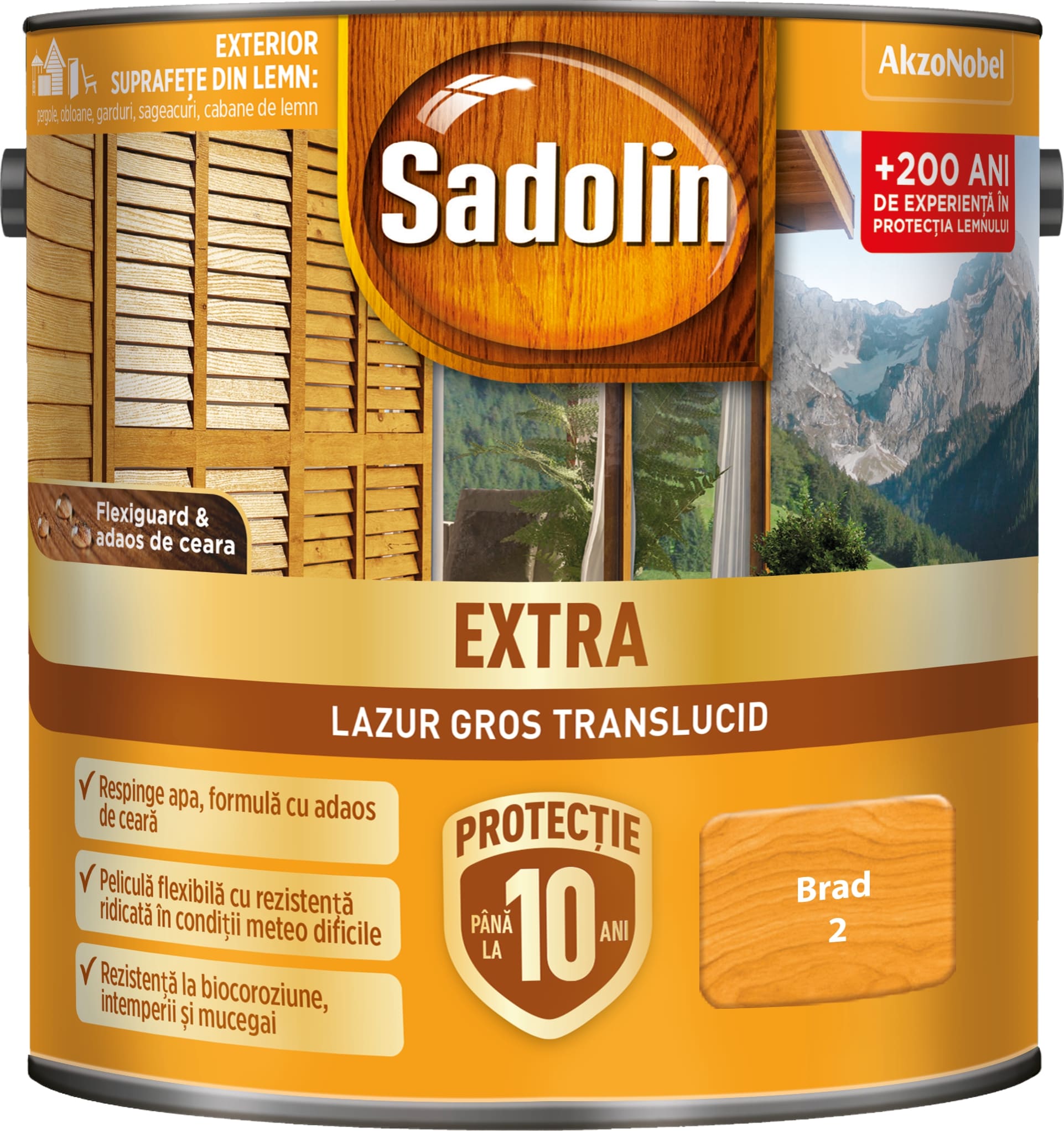Lazura pentru lemn, brad, 2.5 l • Sadolin