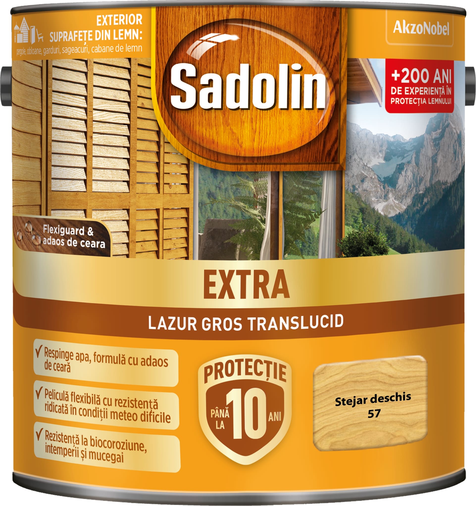Lazura pentru lemn, stejar deschis, 2.5 l • Sadolin