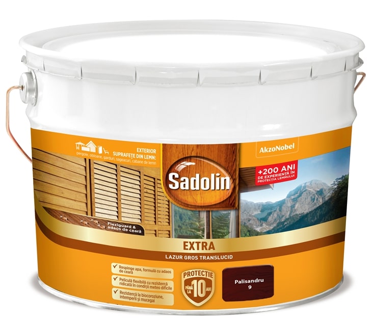 Lazura pentru lemn, palisandru, 10 l • Sadolin