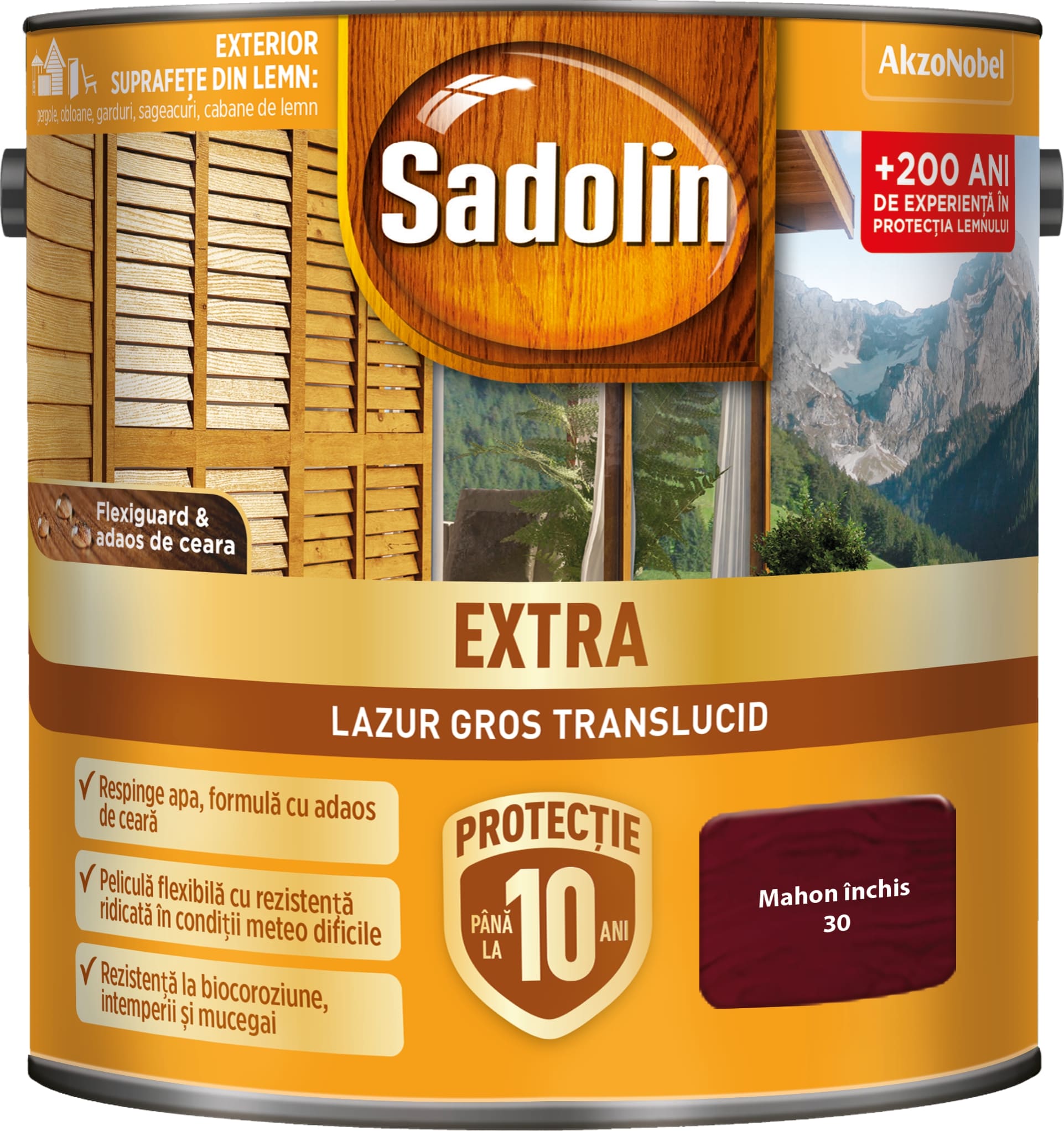 Lazura pentru lemn, nuc, 5 l • Sadolin