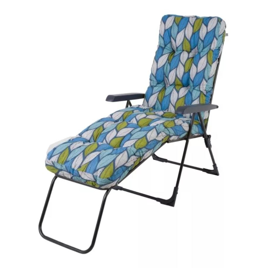 Sezlong pliabil de gradina, multicolor, 114 x 58 x 98 cm • Patio Lord